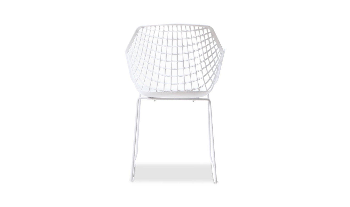 Moe's HONOLULU CHAIR WHITE -SET OF TWO