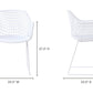 Moe's HONOLULU CHAIR WHITE -SET OF TWO