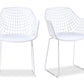 Moe's WHITE HONOLULU CHAIR WHITE -SET OF TWO