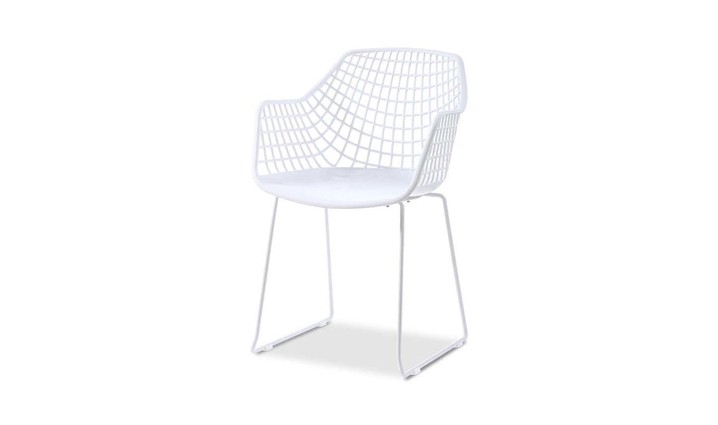 Moe's HONOLULU CHAIR WHITE -SET OF TWO