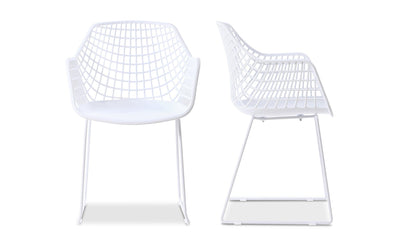 Moe's HONOLULU CHAIR WHITE -SET OF TWO