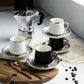 Espresso / Turkish Coffee Mugs with Saucer Plate and Teaspoon