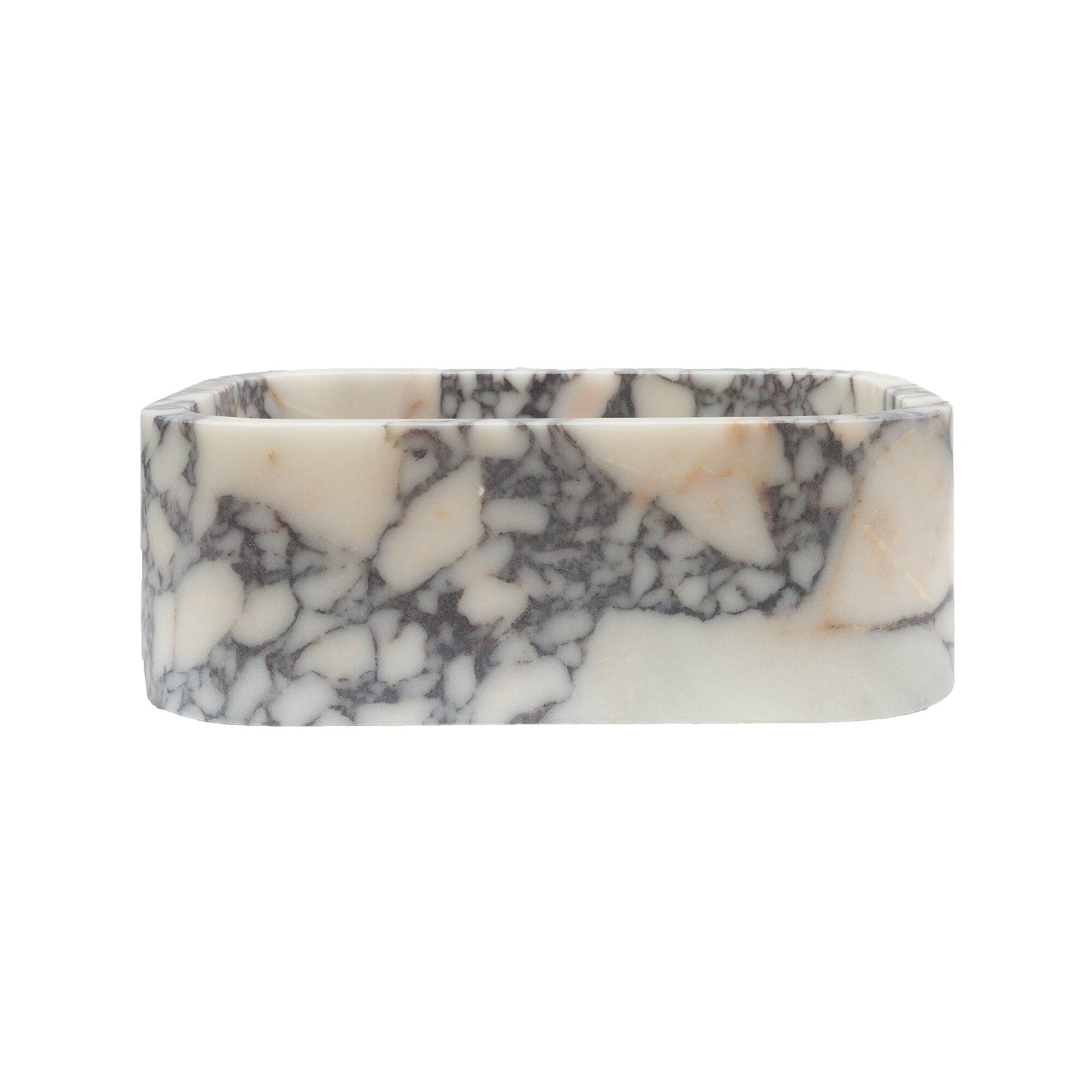 TCSC | Calacatta Viola Marble Rectangular Wall-mount Bathroom Sink (W)12" (W)18" (H)7"