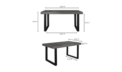 Moe's JEDRIK OUTDOOR DINING TABLE GREY