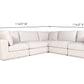 Moe's JUSTIN CLASSIC L MODULAR SECTIONAL