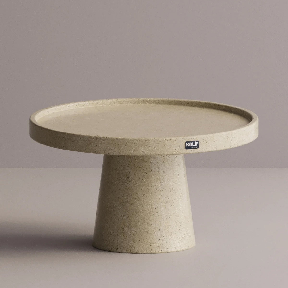 Kalif Luna Terrazzo Lightweight Concrete Side Table