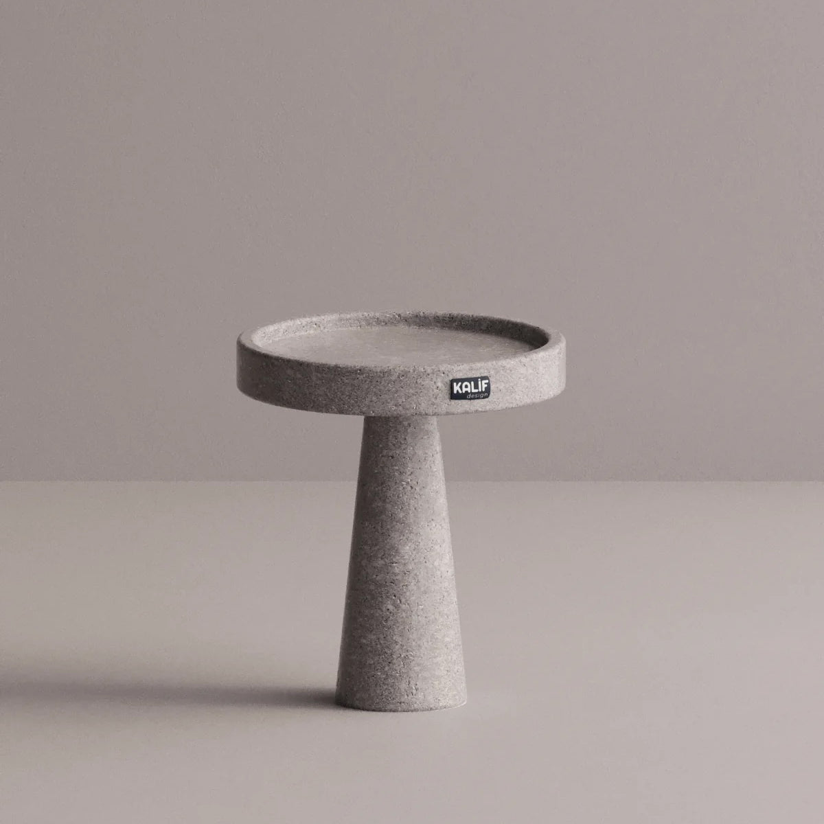 Kalif Luna Terrazzo Lightweight Concrete Side Table