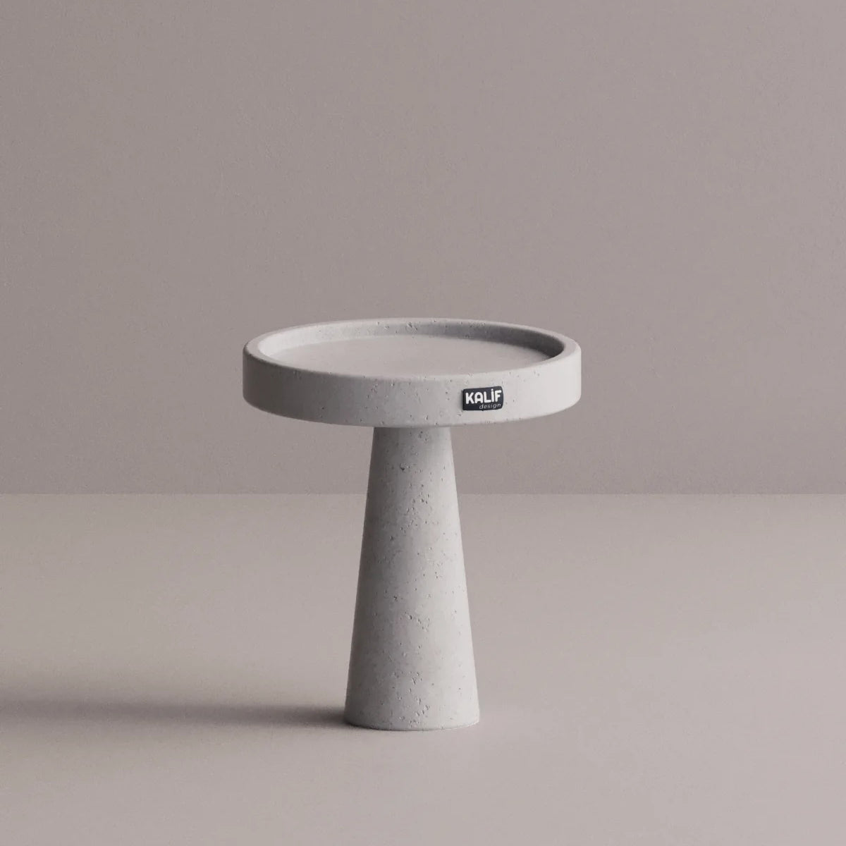 Kalif Luna Terrazzo Lightweight Concrete Side Table