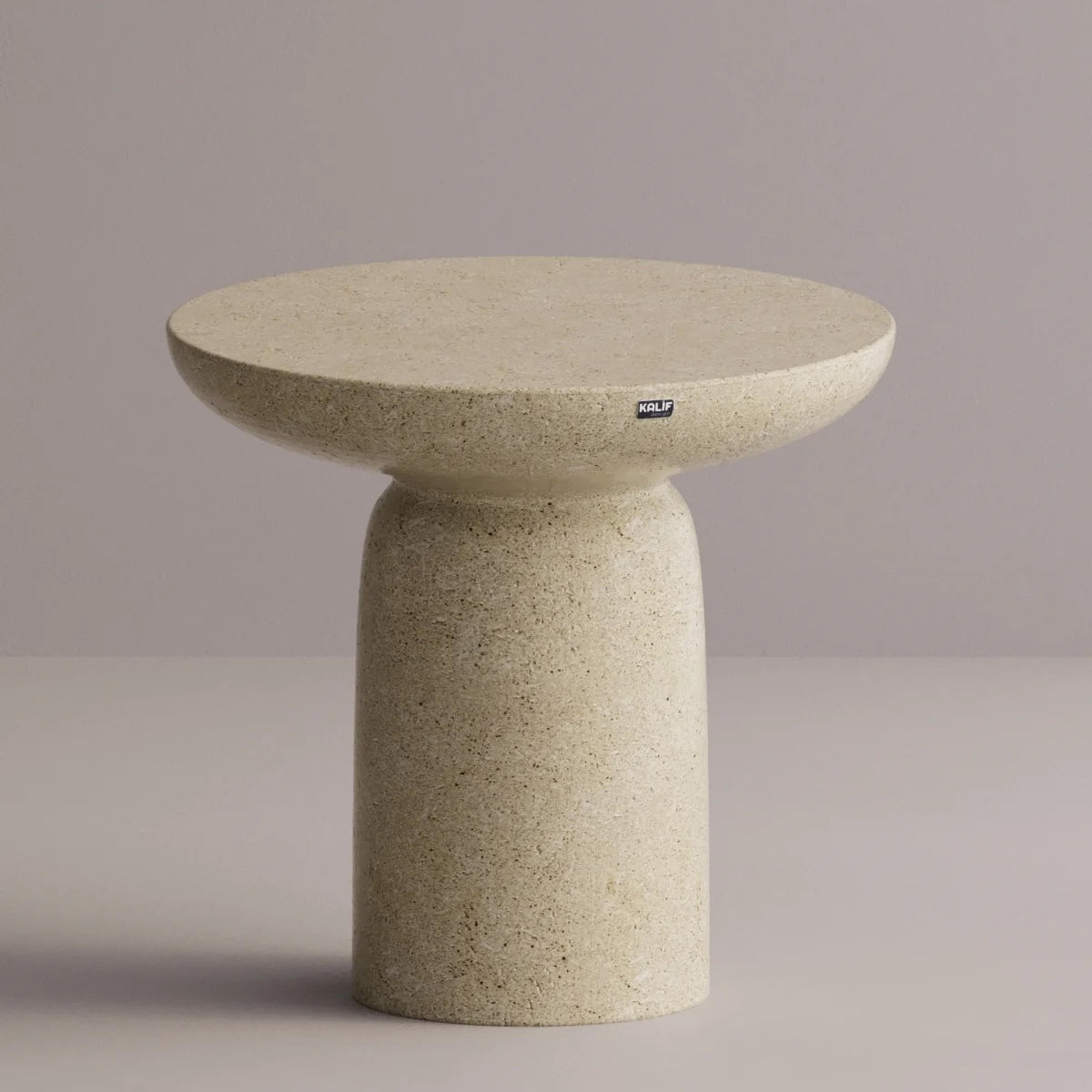 Kalif Onoris Terrazzo Lightweight Concrete Round Dining Table (W)31.5" (L)31.5" (H)29.5"