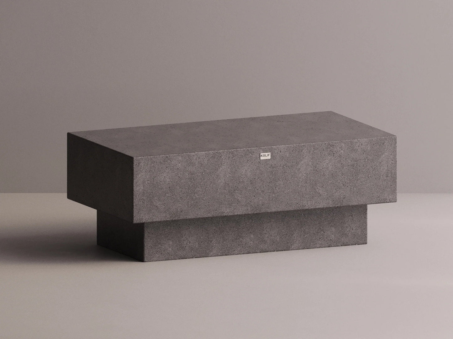 Kalif Tengri Rectangular Terrazzo Lightweight Concrete Coffee Table