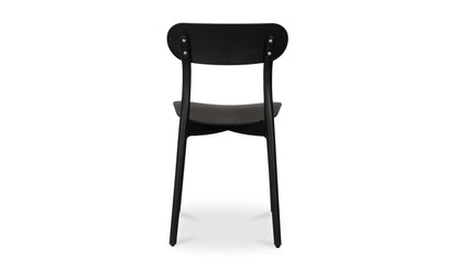 Moe's KENT OUTDOOR DINING CHAIR-SET OF TWO (BLACK)