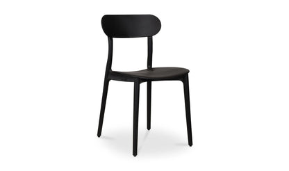 Moe's KENT OUTDOOR DINING CHAIR-SET OF TWO (BLACK)