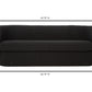 Moe's KOBA SOFA-MAYA BLACK