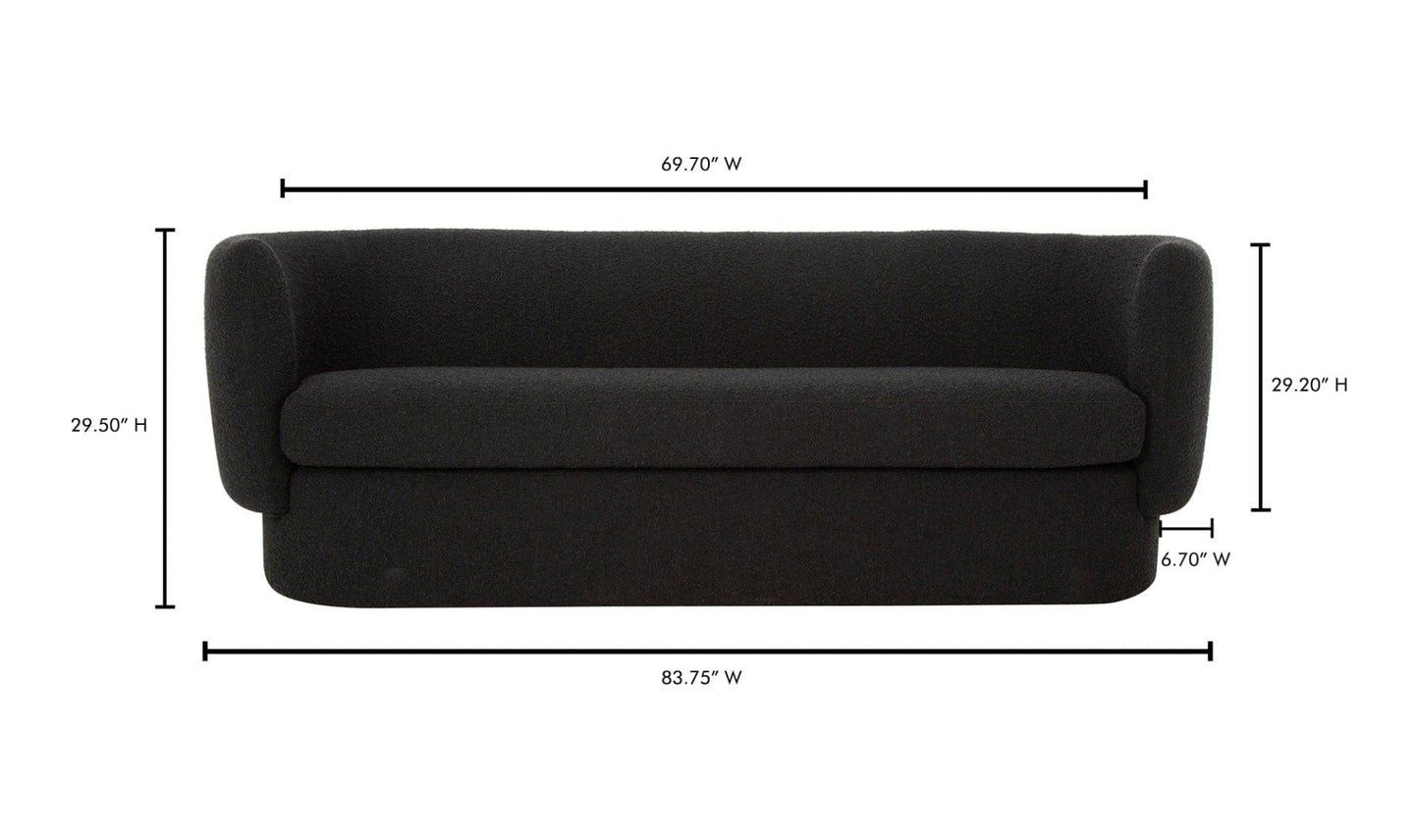 Moe's KOBA SOFA-MAYA BLACK