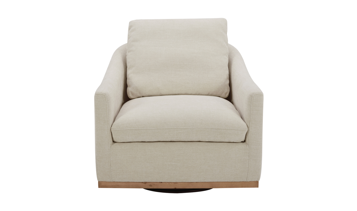 Linden Swivel Chair Soft Beige