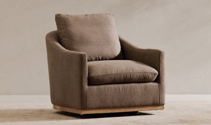 Moe's Soft Taupe LINDEN SWIVEL CHAIR