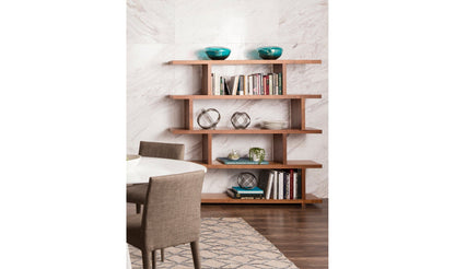 Moe's MIRI SHELF Organic Bookshelf Slab with Glass Shelves