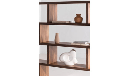 Moe's MIRI SHELF Organic Bookshelf Slab with Glass Shelves