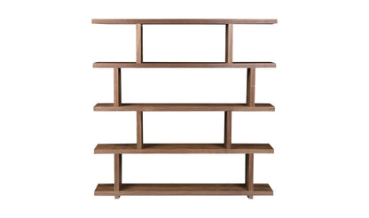 Moe's MIRI SHELF Organic Bookshelf Slab with Glass Shelves