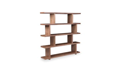 Moe's MIRI SHELF Organic Bookshelf Slab with Glass Shelves