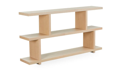 Moe's MIRI SHELF Organic Bookshelf Slab with Glass Shelves