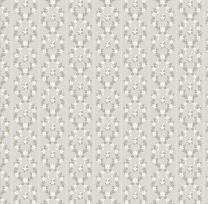 Loomwell Home Goods Gray / Sample 1 foot by 1 foot Myrtle Wallpaper by Anna H Design