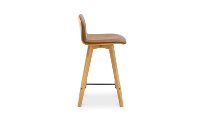 Moe's NAPOLI LEATHER COUNTER STOOL