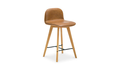 Moe's NAPOLI LEATHER COUNTER STOOL