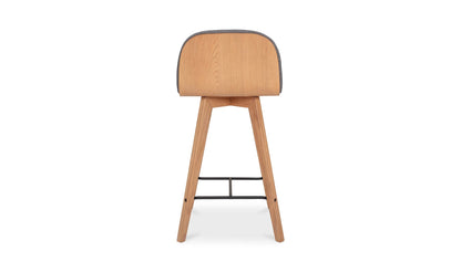 Moe's NAPOLI LEATHER COUNTER STOOL