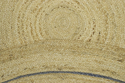 100% ALL NATURAL FIBER HAND BRAIDED BOHO ROUND JUTE RUG