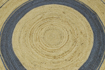 100% ALL NATURAL FIBER HAND BRAIDED BOHO ROUND JUTE RUG