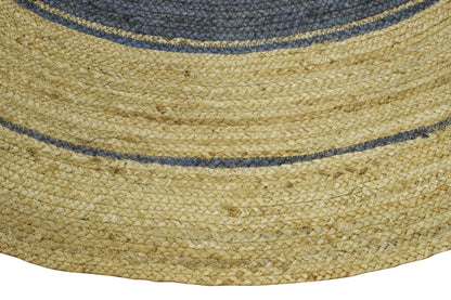 100% ALL NATURAL FIBER HAND BRAIDED BOHO ROUND JUTE RUG