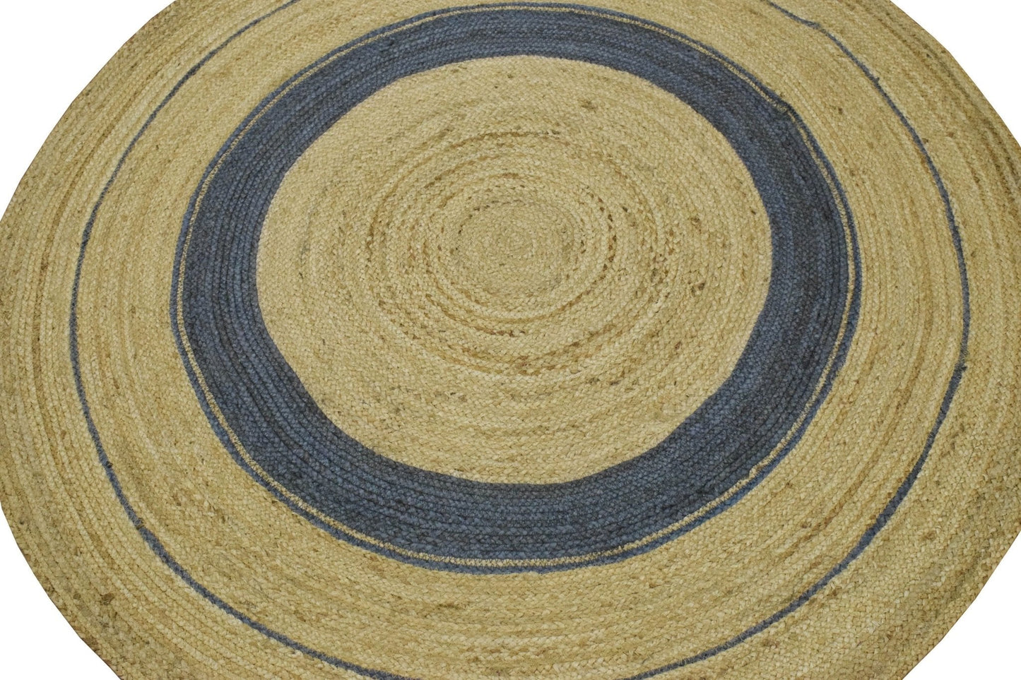 100% ALL NATURAL FIBER HAND BRAIDED BOHO ROUND JUTE RUG