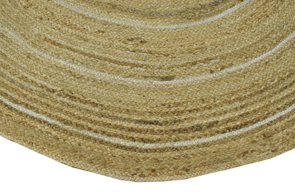 100% ALL NATURAL FIBER HAND BRAIDED BOHO ROUND JUTE RUG