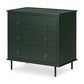 Moe's Nightstands REAGAN 3 DRAWER NIGHTSTAND DEEP GREEN