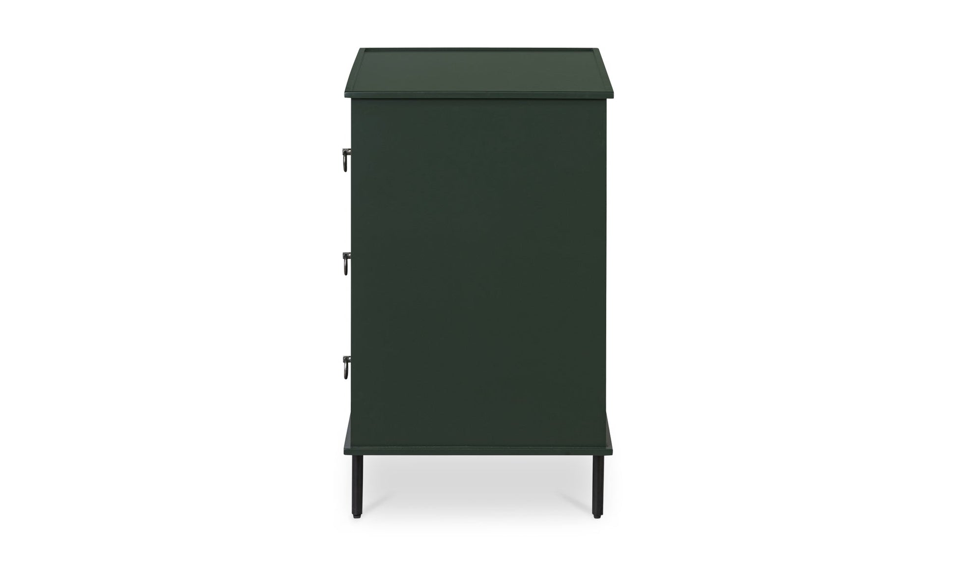 Moe's Nightstands REAGAN 3 DRAWER NIGHTSTAND DEEP GREEN