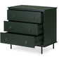 Moe's Nightstands REAGAN 3 DRAWER NIGHTSTAND DEEP GREEN