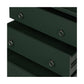 Moe's Nightstands REAGAN 3 DRAWER NIGHTSTAND DEEP GREEN