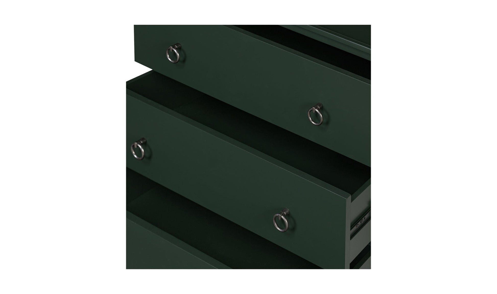 Moe's Nightstands REAGAN 3 DRAWER NIGHTSTAND DEEP GREEN