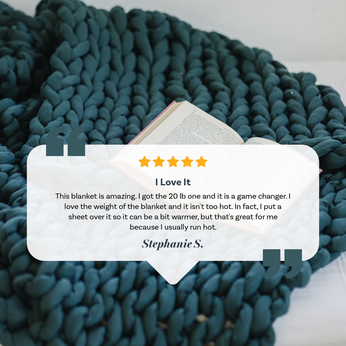 Knit Weighted Blanket by Nuzzie