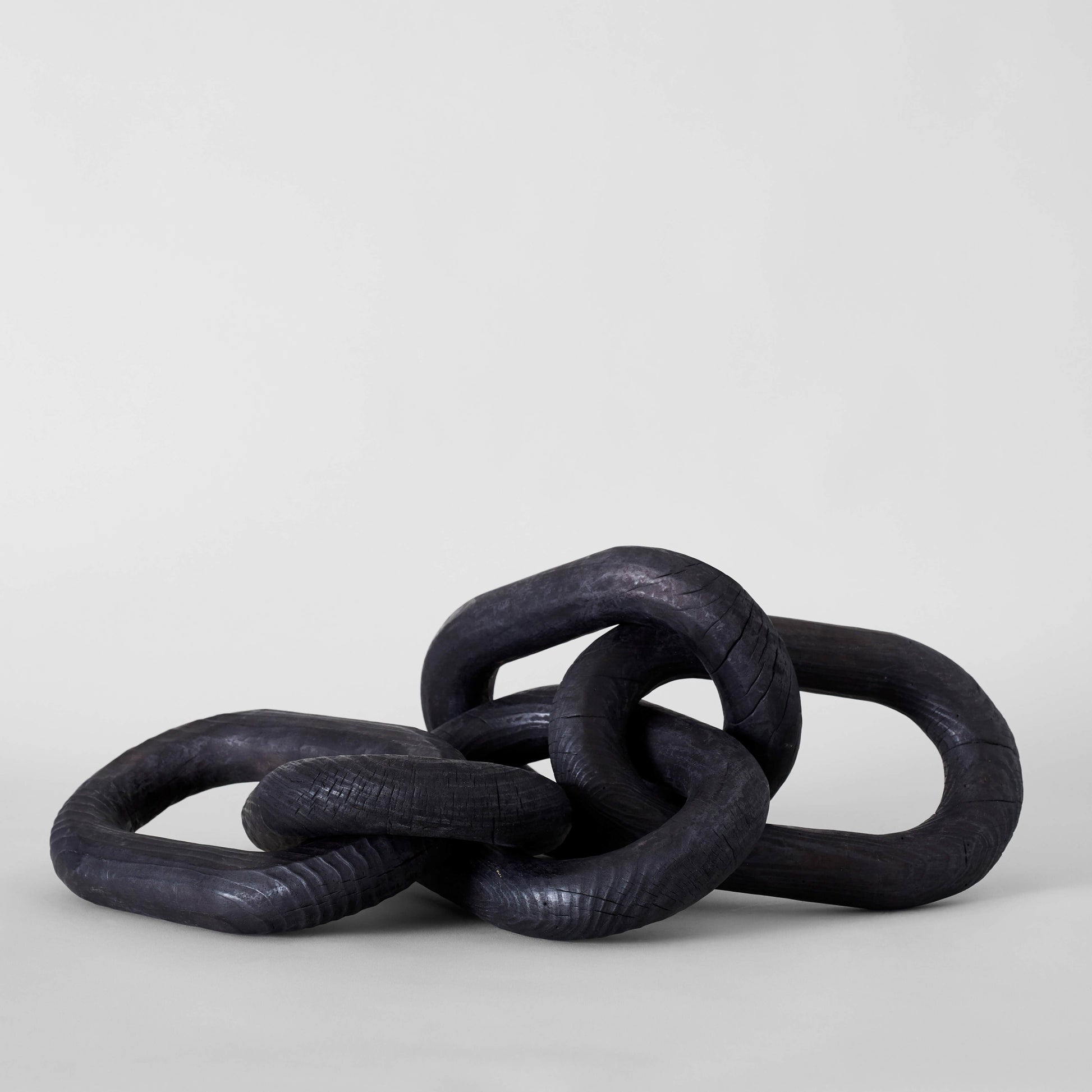 Bloomist Objets Charcoal Wood Chain, Large Link