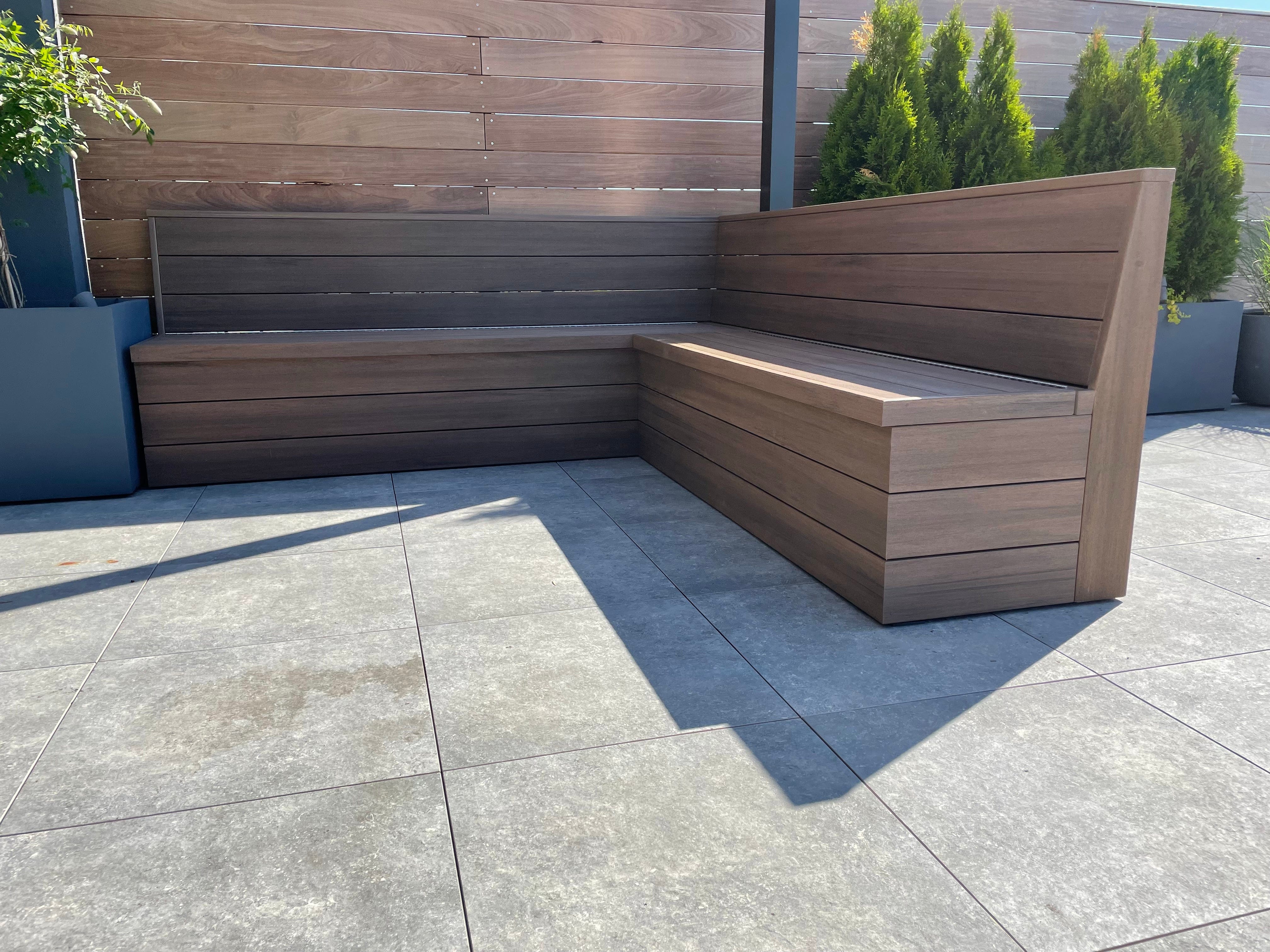 Wood for outdoor online bench seat