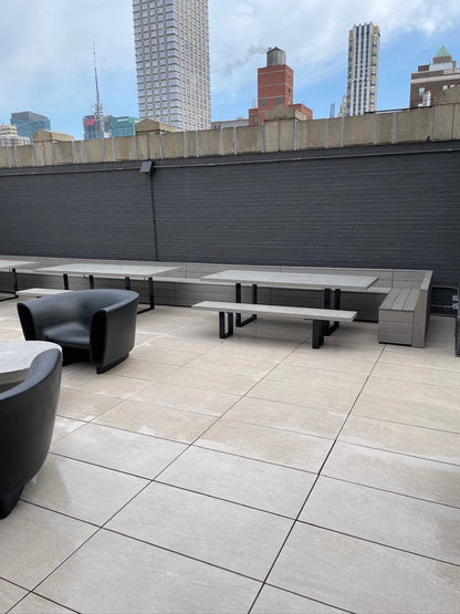 The Carpentry Shop Co. outdoor furniture Rooftop or Backyard Outdoor Seating Handcrafted wood patio furniture from The Carpentry Shop Co.