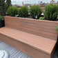 The Carpentry Shop Co. outdoor furniture Rooftop or Backyard Planter Bench Combo Handcrafted wood patio furniture from The Carpentry Shop Co.