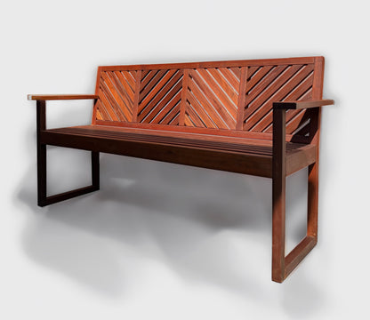 The Carpentry Shop Co. Palisades Ipe Bench Handcrafted outdoor Ipe Bench