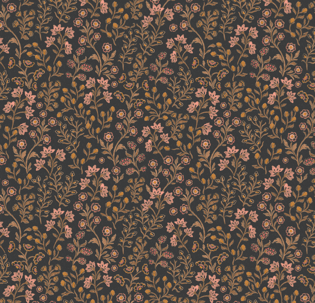 Loomwell Home Goods Dark / Sample 1 foot by 1 foot Penelope Wallpaper by Bloomery Decor