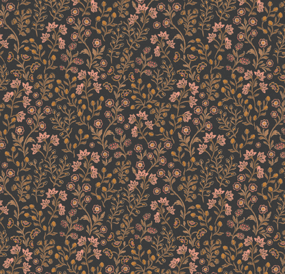 Loomwell Home Goods Dark / Sample 1 foot by 1 foot Penelope Wallpaper by Bloomery Decor