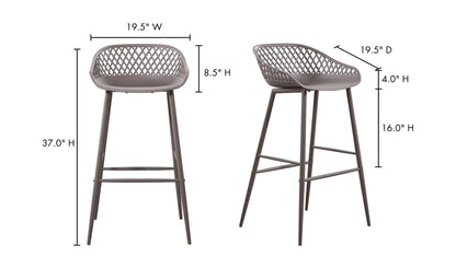 Moe's PIAZZA OUTDOOR BARSTOOL-SET OF TWO