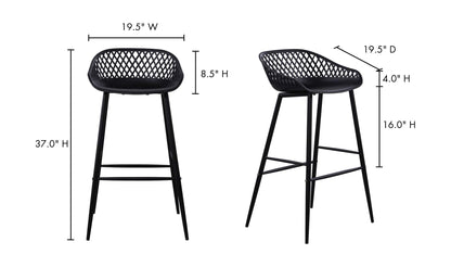 Moe's PIAZZA OUTDOOR BARSTOOL-SET OF TWO