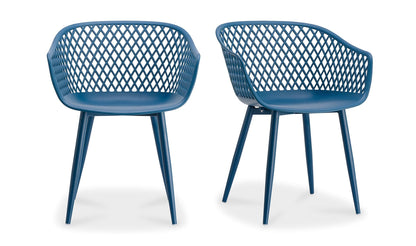 Moe's Blue PIAZZA OUTDOOR CHAIR - SET OF TWO